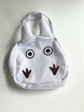 Studio Ghibli My Neighbor Totoro Chibi Totoro Die Cut Lunch Bag Mini Tote Bag Wh